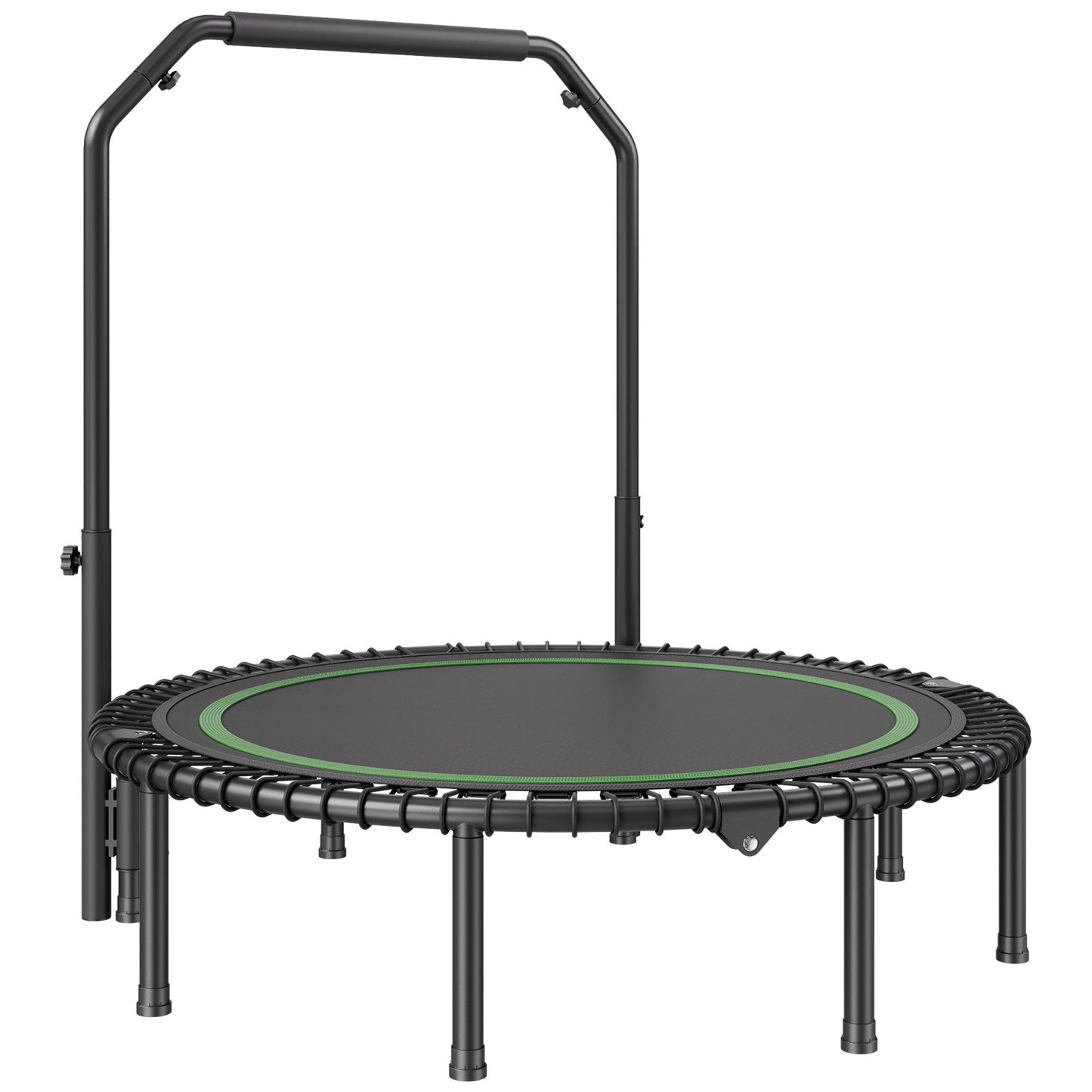 51" Foldable Mini Fitness Trampoline Adult Exercise Rebounder with Handle