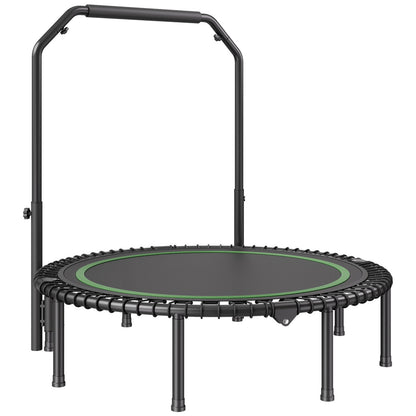 51" Foldable Mini Fitness Trampoline Adult Exercise Rebounder with Handle
