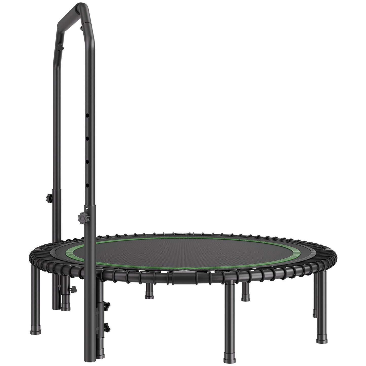 51" Foldable Mini Fitness Trampoline Adult Exercise Rebounder with Handle
