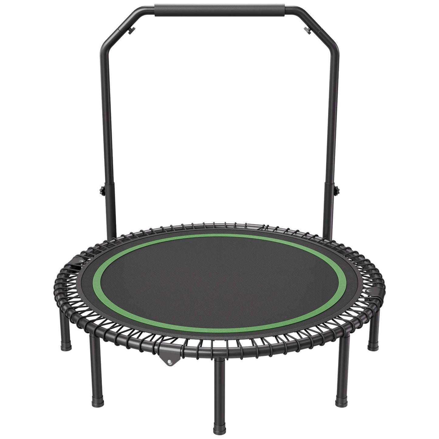 51" Foldable Mini Fitness Trampoline Adult Exercise Rebounder with Handle