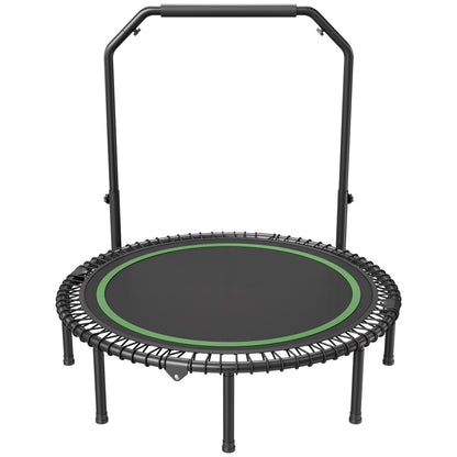 51" Foldable Mini Fitness Trampoline Adult Exercise Rebounder with Handle