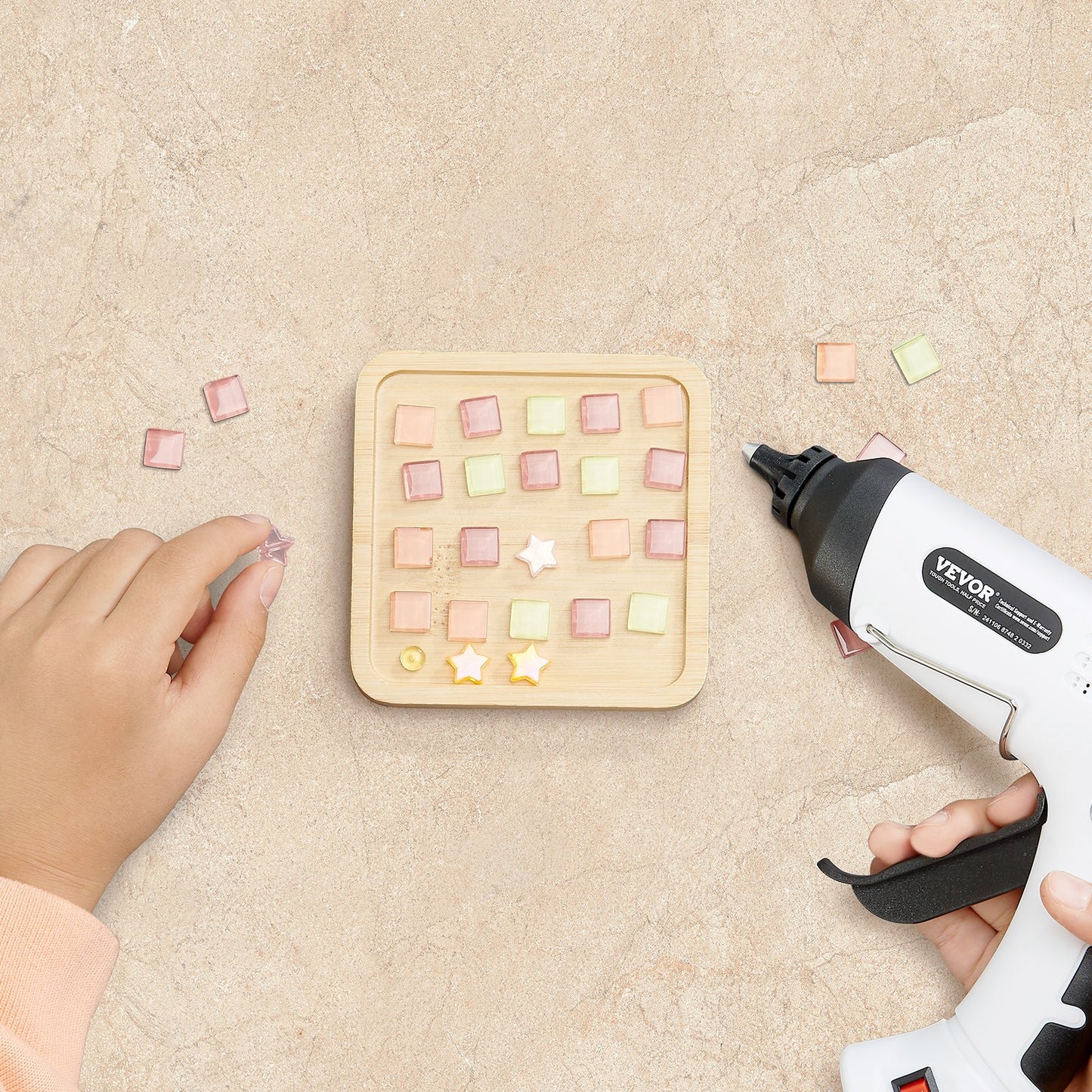 Hot Glue Gun, 60/100W Dual Power, Mini Hot Glue Gun with 20 Premium Glue Sticks and Oxford Cloth Bag, Fast Preheating & High Temp Melt Glue Gun for Crafts, Arts, DIY, Quick Home Repairs, White