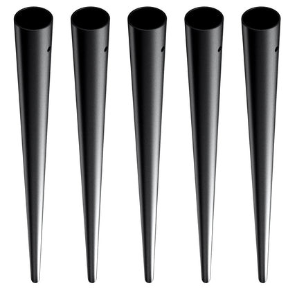 Staircase Metal Balusters, 3/4'' Round x 32'' Långa dekorativa räckespindlar i aluminium, 101-pack Däck Baluster med skruvar, Klassiskt håldäcksräcke Satin Black Pulverlackerad för veranda