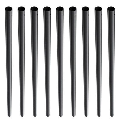 Staircase Metal Balusters, 3/4'' Round x 32'' Långa dekorativa räckespindlar i aluminium, 101-pack Däck Baluster med skruvar, Klassiskt håldäcksräcke Satin Black Pulverlackerad för veranda