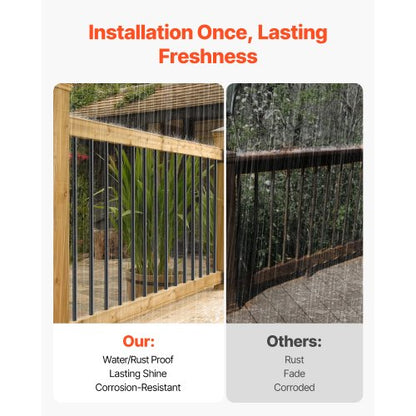 Staircase Balusters 101 Pack 32 i aluminiumspindlar med skruvar/skena lock |  EU