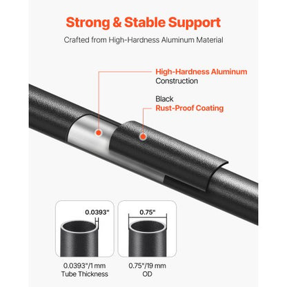 Staircase Balusters 101 Pack 32 i aluminiumspindlar med skruvar/skena lock |  EU