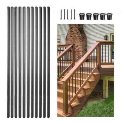 Staircase Balusters 51 Pack 36 i aluminiumspindlar med skruvar/skenor |  EU