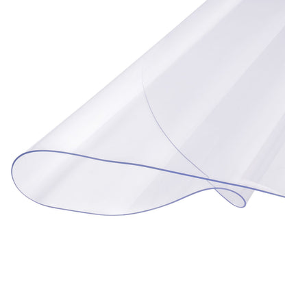 PVC bordsskydd 48 tum runt skrivbordsskydd i klar plast 2,0 mm tjockt