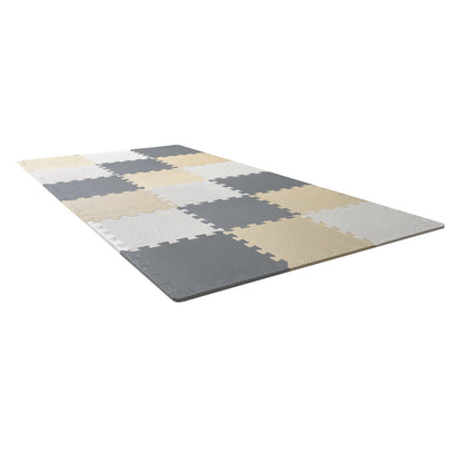Kinder-Schaum-Puzzle-Boden-Spielmatte 0,4 in 16 Stück ineinander greifenden EVA Soft Tiles