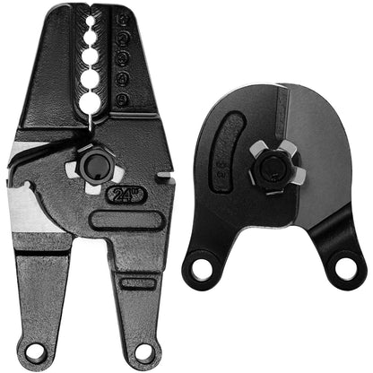 Bench Swager Tool 24\" stålrepspressningsverktyg med crimperkabel bult skärhuvud bänkpressare 1/16\"-3/16\" aluminium/kopparhylsor bänkkabel legering stål crimper swager för 1/2\" vajerrep Fe