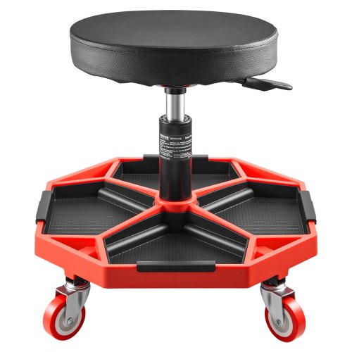 Rollbarer Mechanikerhocker, verstellbarer Garagensitz, 136 kg Tragkraft, mit Rädern | EU