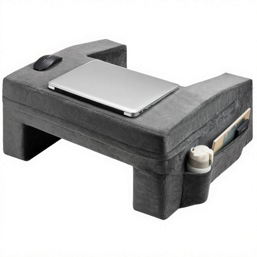 Reading cushion Kneeling desk cushion with 2 pockets and cup holder Washable fabric