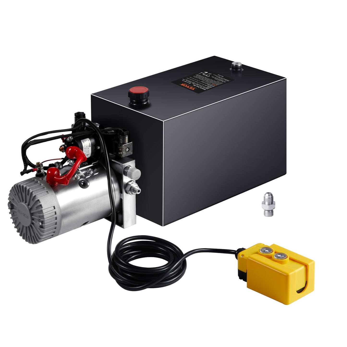 Hydraulpump 15 Quarts Dubbelverkande Dump Trailer Pump Power Unit DC 12V