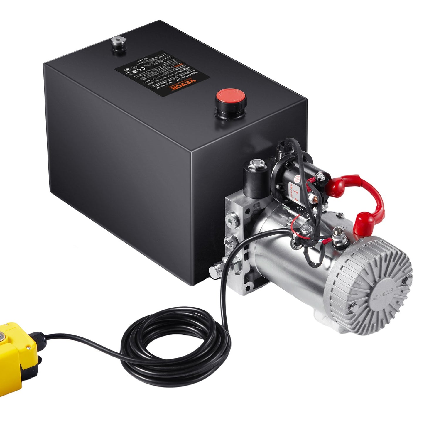 Hydraulpump 20 Quart enkelverkande tippvagnspump Power Unit DC 12V