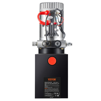 Hydraulpump 8 Quarts enkelverkande tippvagnspump Power Unit DC 12V