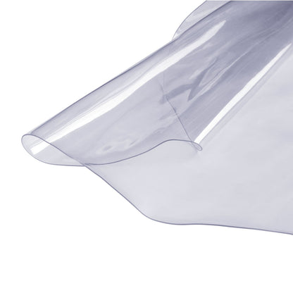 Transparente Tischdecke, runde Tischdecke (1230 mm), 1,5 mm dickes PVC-Kunststofftuch, wasserdichter Schreibtischschutz für Schreibtisch, Couchtisch, Esstisch