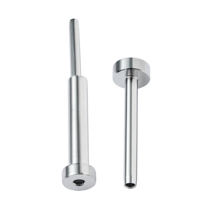 20-pack osynligt kabelräckessats, T316 rostfritt stål 3,2 mm osynlig mottagare och spolände för kabelräcke, spolsträckare 3,2 mm för trä-/metallstolpe, kabelräcke, silver