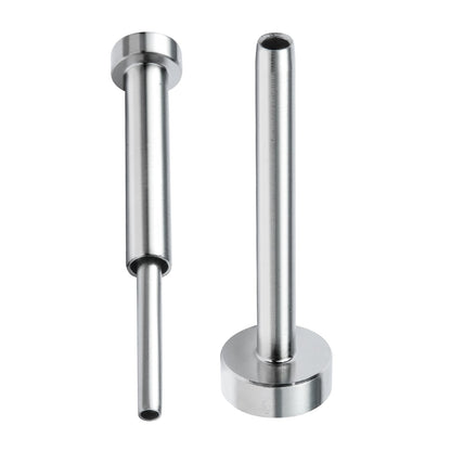 20-pack osynligt kabelräckessats, T316 rostfritt stål 3,2 mm osynlig mottagare och spolände för kabelräcke, spolsträckare 3,2 mm för trä-/metallstolpe, kabelräcke, silver