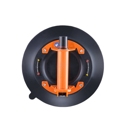 Glassugkopp, 10" 990 lbs lastkapacitet, vakuumsugkopp med stålhandtag & bärlåda, Heavy Duty industriell sugkoppslyftverktyg för glas, granit, kakel, metall, träpanellyft