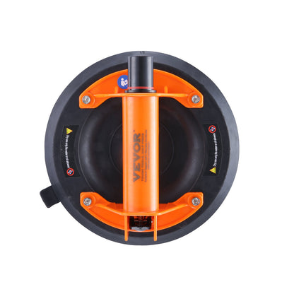 Glassaugnapf, 20,3 cm, 280 kg Tragkraft, Vakuumsaugnapf mit ABS-Griff und Tragetasche, Hochleistungs-Industrie-Saugnapf-Hebewerkzeug zum Anheben von Glas, Granit, Fliesen, Metall, Holzplatten