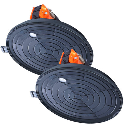 Glassaugnapf, 20,3 cm, 2er-Pack, Tragkraft 280 kg, Vakuum-Saugnapf mit ABS-Griff und Tragetasche, robustes industrielles Saugnapf-Hebewerkzeug zum Anheben von Glas, Granit, Fliesen, Metall und Holz
