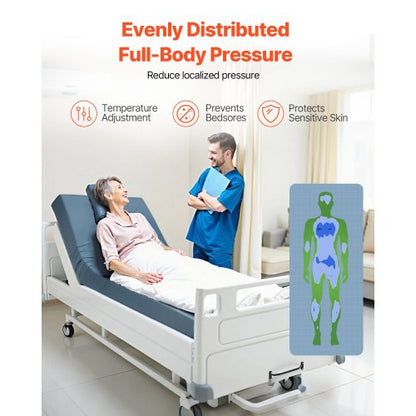 sjukhusmadrass för medicinsk säng, 6 tum, vattentålig, halkfri skummadrass för hemmet