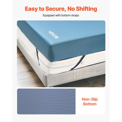 sjukhusmadrass för medicinsk säng, 6 tum, vattentålig, halkfri skummadrass för hemmet