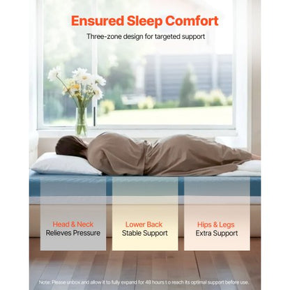 sjukhussängmadrass 6-tums vattentålig halkfri skummadrass 350 lbs