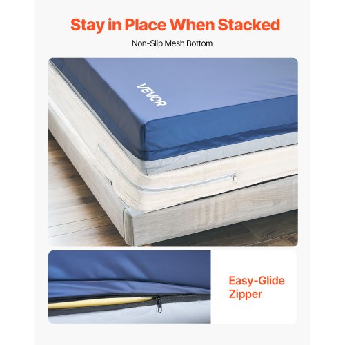 sjukhussängmadrass 6-tums vattentålig halkfri skummadrass 500 lbs