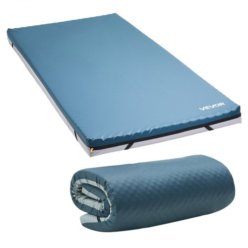 Hospital Bed Mattress, 300 lbs Load, Long Term Care Pressure Redistribution Medical-Grade Dual Layer Foam Mattress, Waterproof for Bedsore Treatment Nursing Homes and Home Care, 34 x 76 x 3.5 in