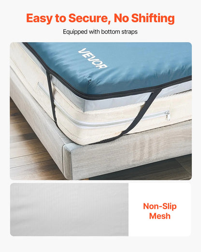 Hospital Bed Mattress, 300 lbs Load, Long Term Care Pressure Redistribution Medical-Grade Dual Layer Foam Mattress, Waterproof for Bedsore Treatment Nursing Homes and Home Care, 34 x 76 x 3.5 in