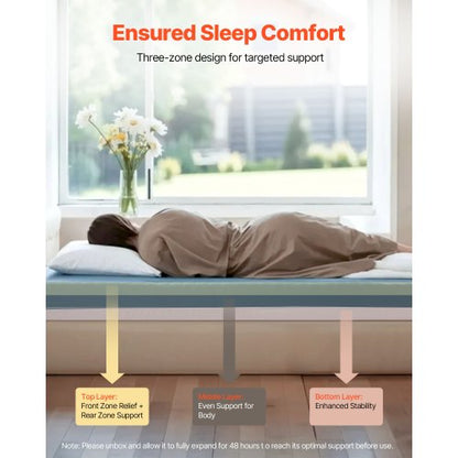 sjukhussängmadrass 6-tums vattentålig halkfri skummadrass 450 lbs