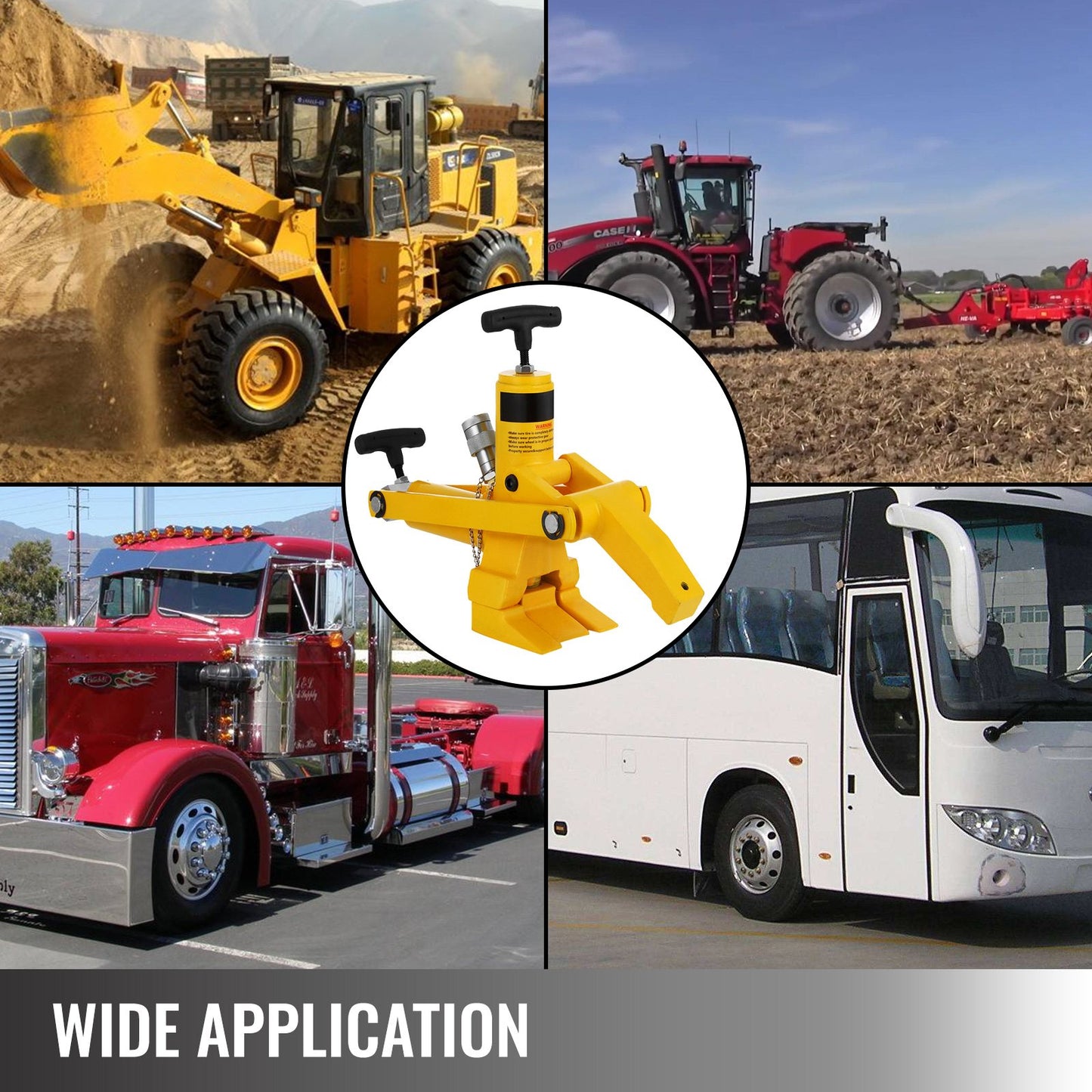 Bead Breaker Tool 10,000PSI Air Hydraulic Foot Pump for Tractor Truck Tire Bead Breaker with Feet and Claw Commercial Tractor Truck Tire Hydraulic Changer