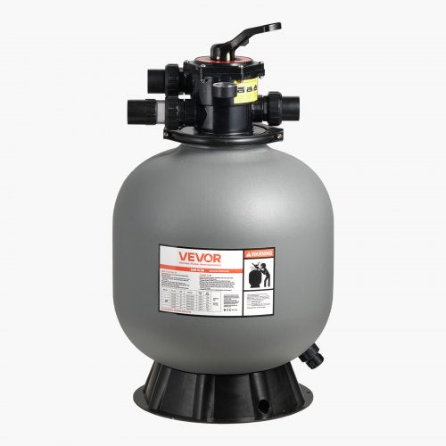 Sand Filter, 20-Inch, 50 GPM Above Inground Swimming Pool Sand Filter System, with 7-Way Multi-Port Valve, Backwash, Rinse, Recirculate, Waste, Winter, Closed Modes, for Above In Ground Pools