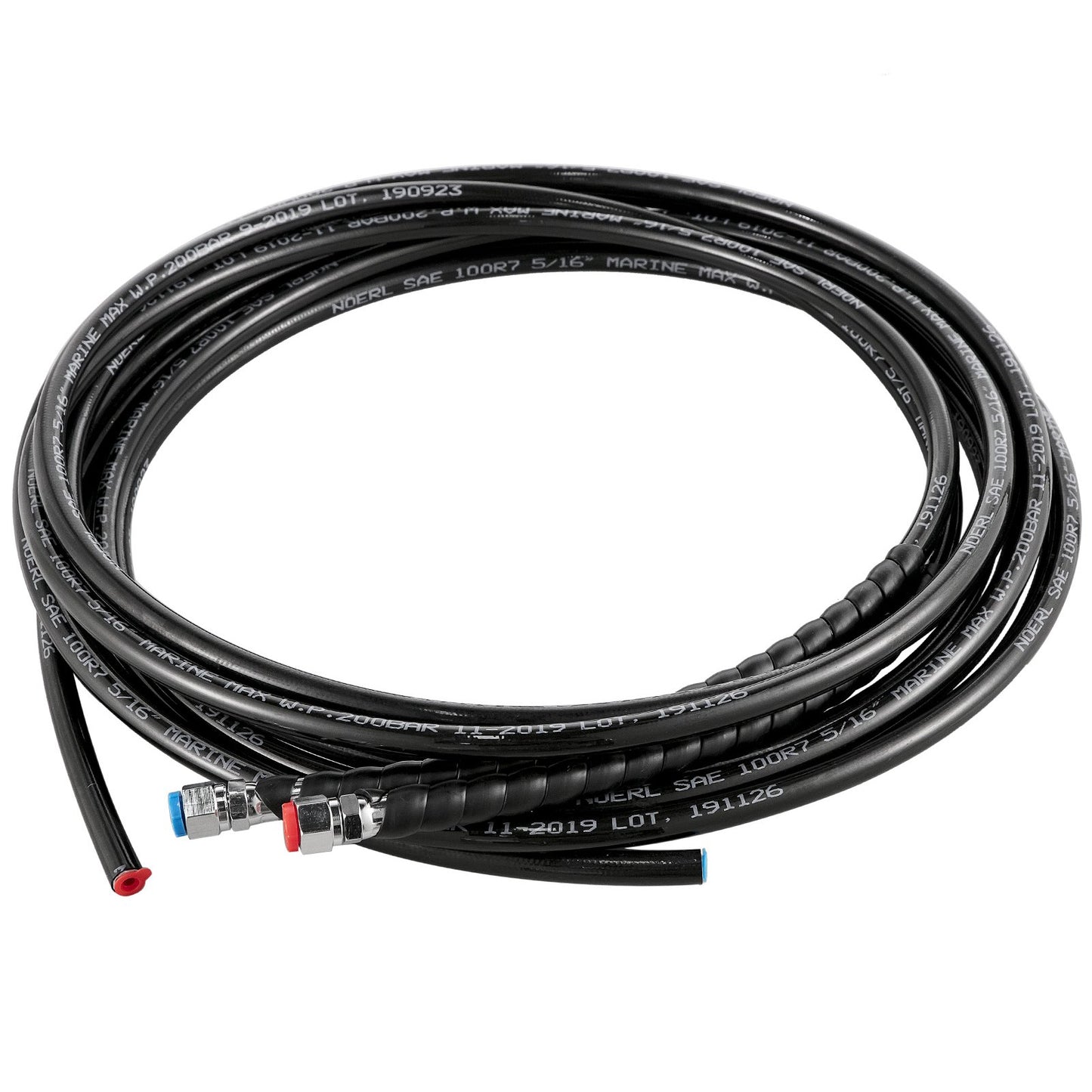 Hydraulic Boat Steering Kit, 300HP Hydraulic Steering Kit Helm Pump, Cylinder, Wheel, 24 Feet Hose Hydraulic Steering Seal Kit, Corrosion-Resistant Boat Steering System Marine Steering Kit