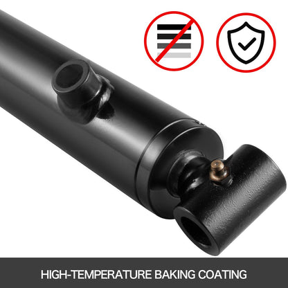 Hydraulic Cylinder 2\" Bore 36\" Stroke Hydraulic Ram Cylinder 3000psi Hydraulic Cylinders Welded Double Acting Cross Tube SAE6 Port Hydraulic Lifting Cylinder (2 X 36)