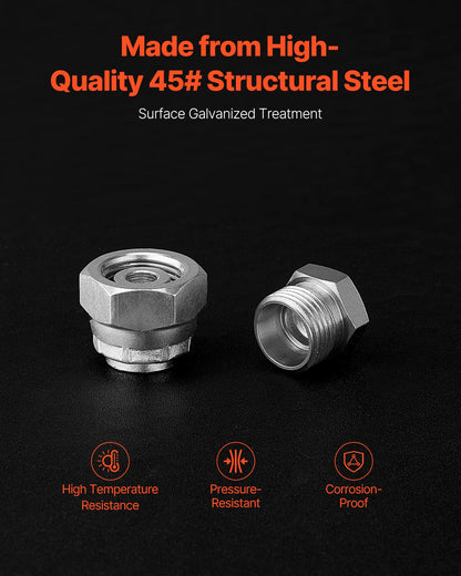 64 PCS DIN Hydraulic Fittings, Heavy Duty Master Industrial Hydraulic Cap and Plug, Hose Tube and Pipe Fitting Kit, Cap and Plug Kit with Precision Threading, Dash Sizes 14/16/18/22/26/30/36