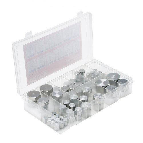 72-PIECE Hydraulic Couplings 37° JIC Hydraulic Hose Cap and Plug Set