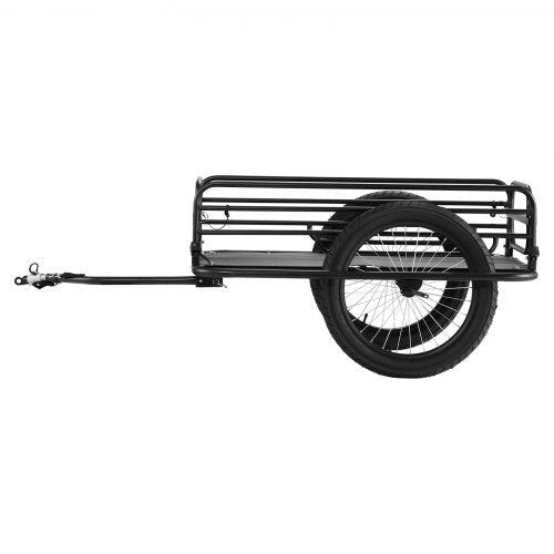 Bike Cargo Trailer, 275 lbs Load Capacity, Heavy-Duty Bicycle Wagon Cart, Foldable Compact Storage & Quick Release with Universal Hitch, 20" Wheels, Fits Most Bike Wheels, Carbon Steel Frame