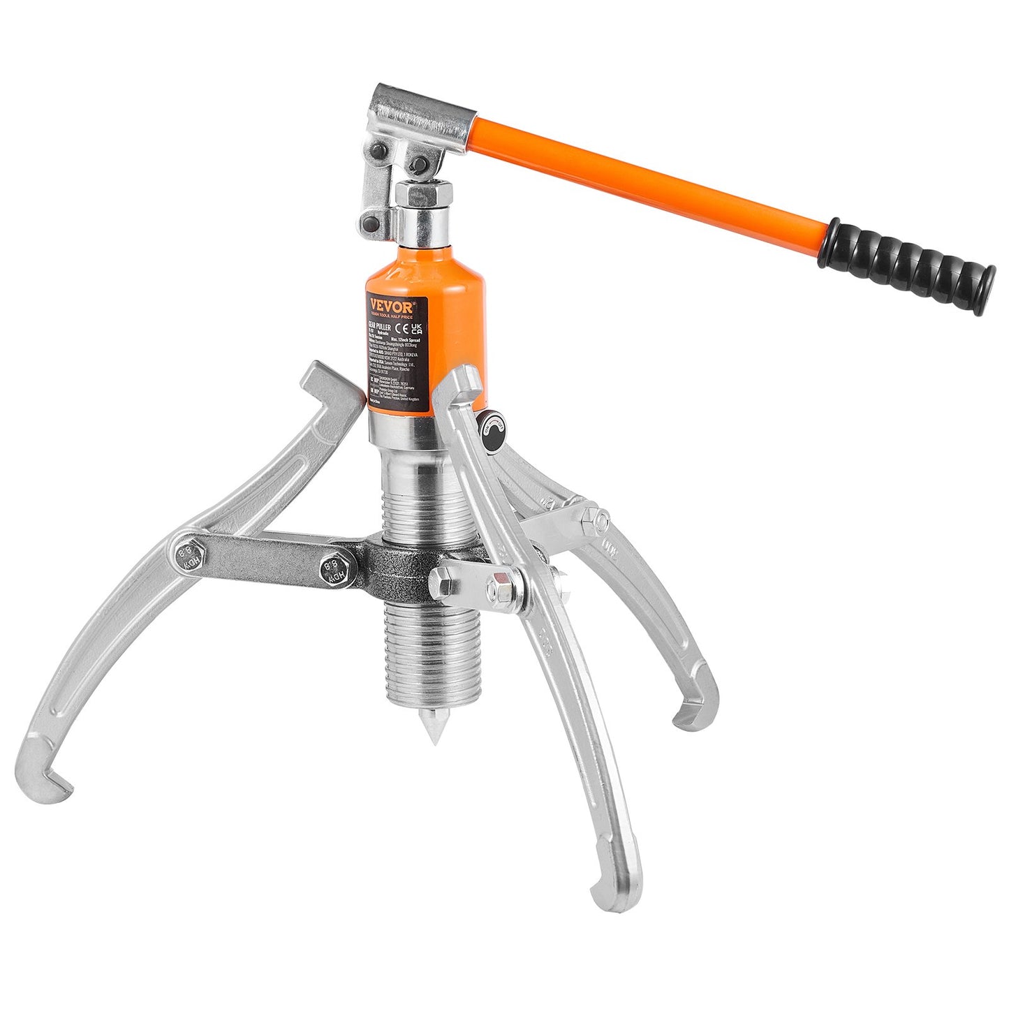 Hydraulischer Zahnradabzieher, Radlagerabzieher mit einer maximalen Kapazität von 15 Tonnen, 2- oder 3-Backen-Abzieher, vertikal und horizontal, 12-Zoll-Backen-Hydraulikabzieher mit Gehäuse für die Abziehernabe