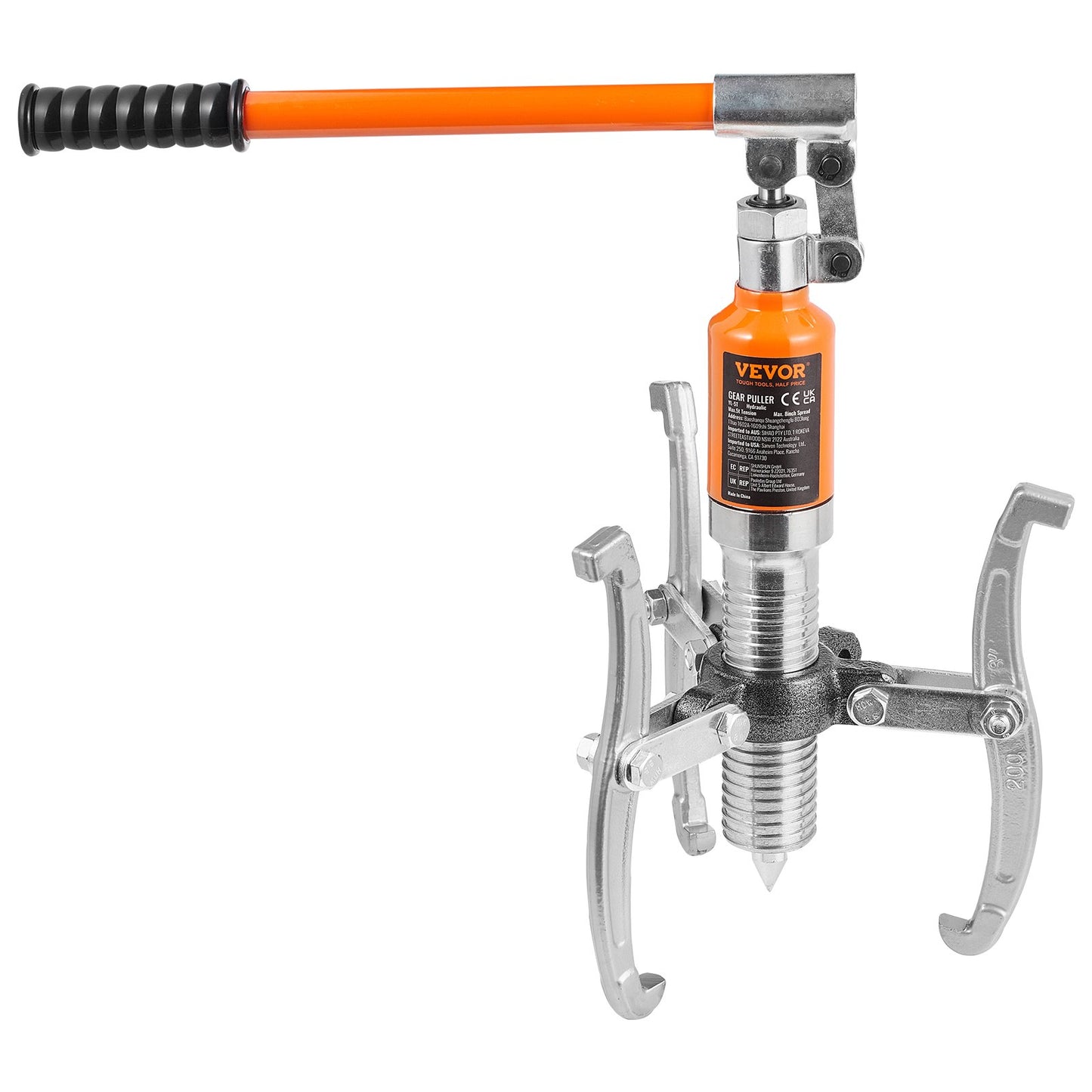 Hydraulischer Zahnradabzieher, 5 Tonnen maximale Kapazität Radlagerabzieher-Separator, 2 oder 3 Backenabzieher, vertikal und horizontal, 8" Backenhydraulikabzieher mit Gehäuse für Zugnabe