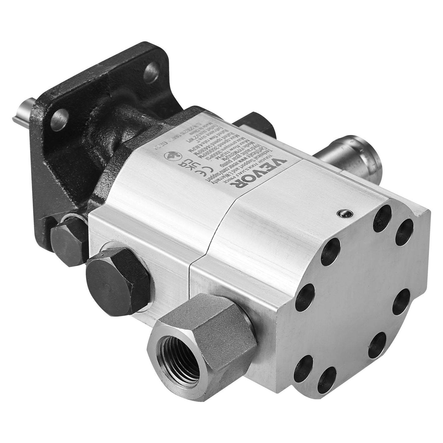 Hydraulic Log Splitter Pump, 11GPM, 2 Stage 3000PSI Wood Log Splitter Pump, 1'' Inlet 1/2'' NPT Outlet 3600 RPM Aluminum Hydraulic Gear Pump, for Small Engine Mounting Log Splitters Snowplow