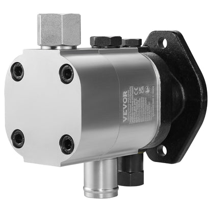 Hydraulic Log Splitter Pump, 22GPM, 2 Stage 4000PSI Wood Log Splitter Pump, 1-1/4'' Inlet 3/4'' NPT Outlet 3600 RPM Aluminum Hydraulic Gear Pump, for Small Engine Mounting Log Splitters Snowplow