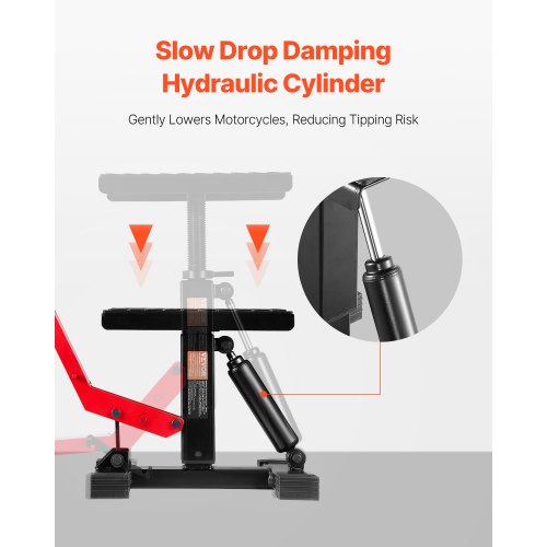 Dirt Bike Lift Stand 440 LBS Einstellbare Hydraulische Motorrad Wagenheber | EU