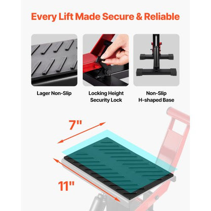 Dirt Bike Lift Stand 440 LBS Einstellbare Hydraulische Motorrad Wagenheber | EU