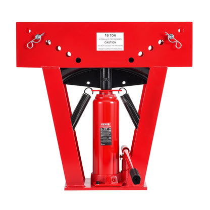 Hydraulic pipe bender, 16 ton manual pipe bending tool with 8 punches
