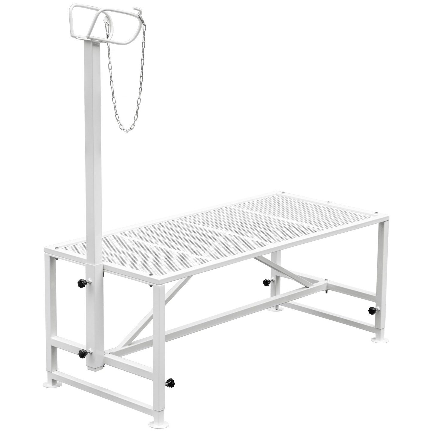 Livestock stand 51x23 inch, straight head trimming stand, goat shearing stand metal stand Sheep shearing stand for livestock trimming stand