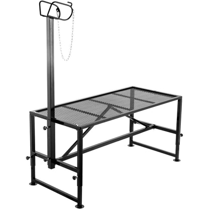 Livestock stand 51x23 inch, straight head trimming stand, goat shearing stand metal stand Sheep shearing stand for livestock trimming stand