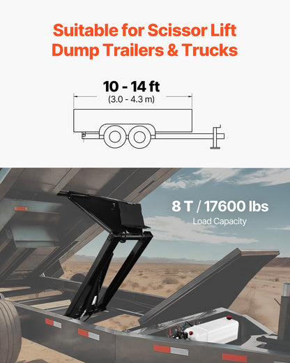 Hydraulisk saxlyftsats 8 T Hydraulisk dumplyftsats för tippvagnar