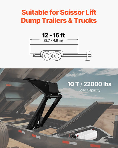 Hydraulisk saxlyftsats 10 T Hydraulisk dumplyftsats för tippvagnar